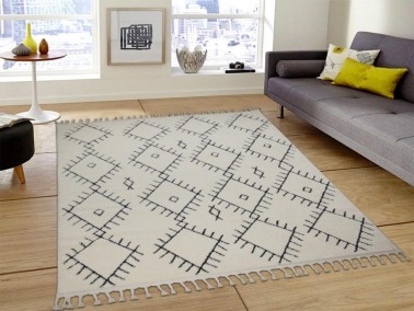 Life Carpet/Rug Rectangle 160x230 cm Antrachite - Cream - Thumbnail