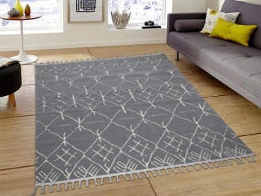 Life Carpet/Rug Rectangle 160x230 cm White - Grey - Thumbnail