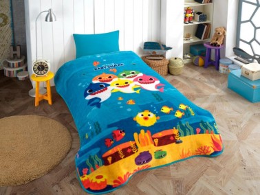 Hobby - Licensed Baby Shark Single Blanket Blue Hobby - Licensed Baby Shark Single Blanket Blue