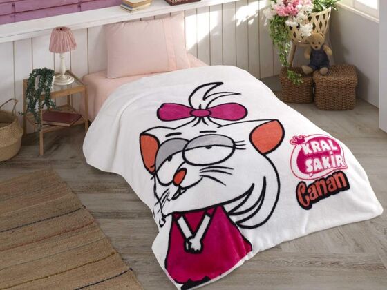 Licensed Kral Şakir Single Blanket Canan