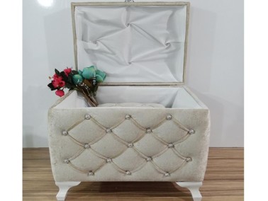 Loretta Quilted Square 2 Pack Dowry Chest Cappucino - Thumbnail