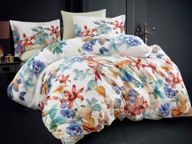 Lotus Digital Premium 3D Double Duvet Cover Set - Thumbnail