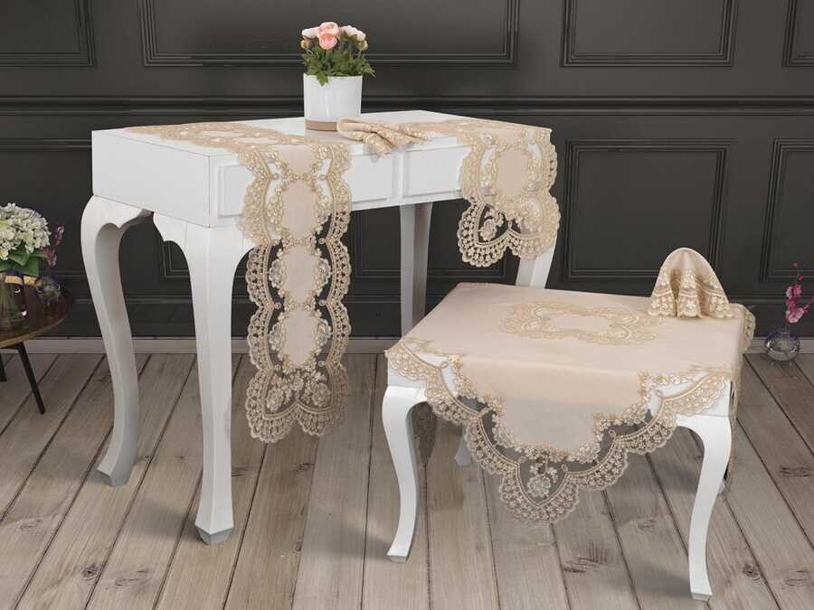 Dowry World - Luxury Kaftan Cord 5 Piece Living Room Set Cappucino Dowry World - Luxury Kaftan Cord 5 Piece Living Room Set Cappucino