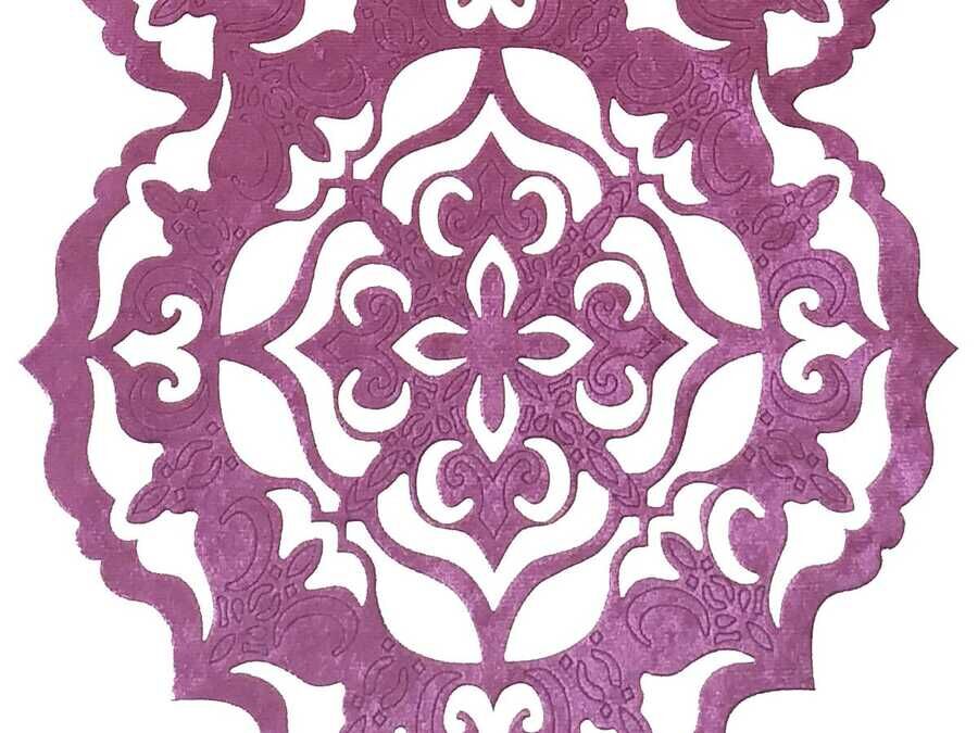  Luxury Star Lux Velvet Runner Plum