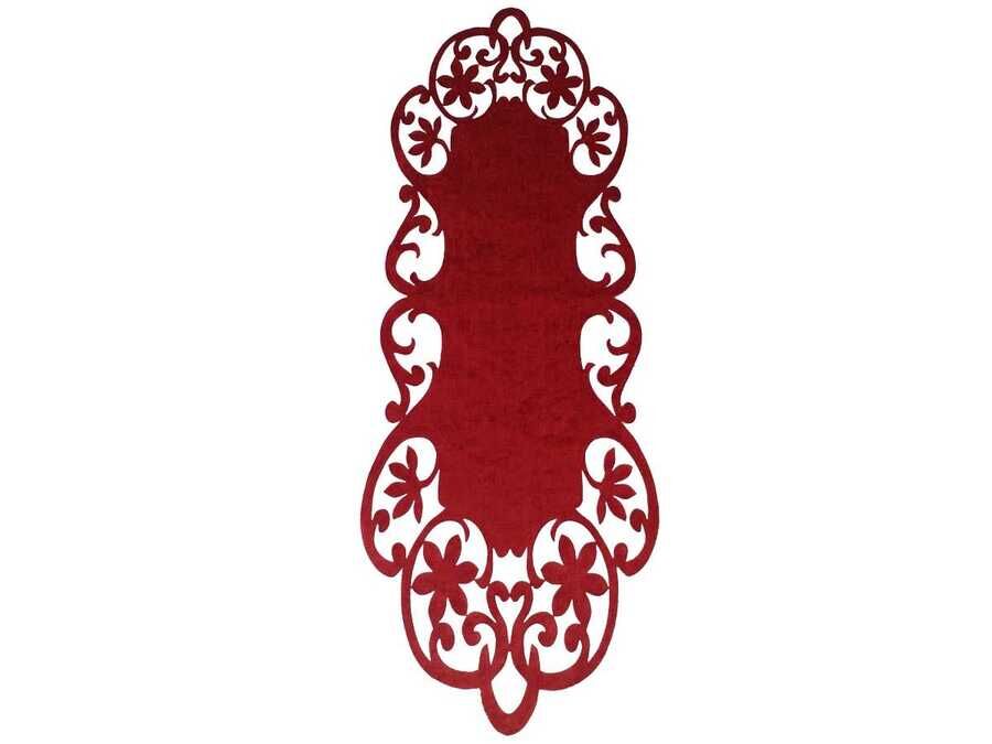  Magnolia Velvet Runner Claret Red