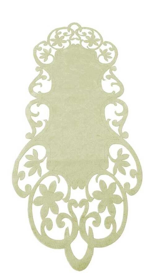  Magnolia Velvet Runner Cream - Thumbnail