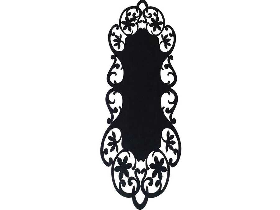  Magnolia Velvet Runner Black - Thumbnail