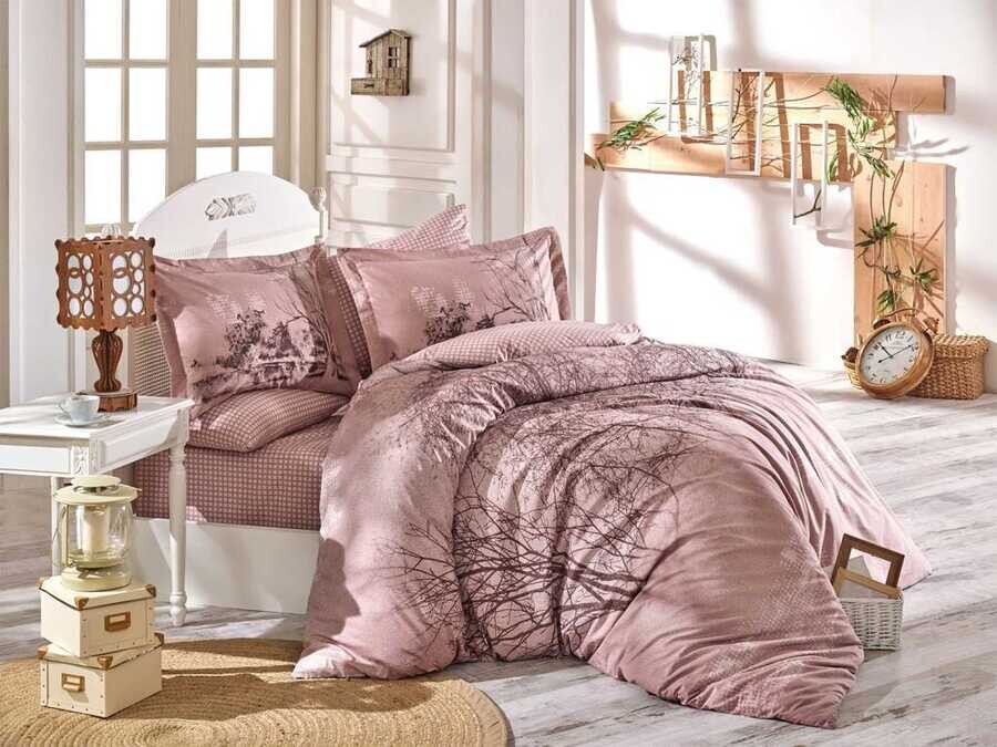 Hobby - Margherita Double Duvet Cover Set Brown Hobby - Margherita Double Duvet Cover Set Brown