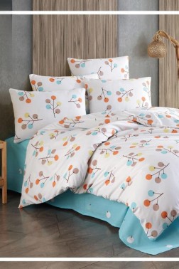 Çeyiz Diyarı - Meliha Ranforce Duvet Cover Set, Duvet Cover 200x220, Sheet 240x260, Double Size, Full Size Plum Çeyiz Diyarı - Meliha Ranforce Duvet Cover Set, Duvet Cover 200x220, Sheet 240x260, Double Size, Full Size Plum