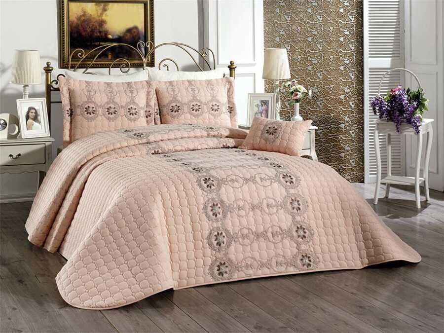 Melina Double Bedspread Powder