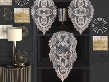 Dowry World - Melodi Embroidered Bedroom Set - Cream Gold Dowry World - Melodi Embroidered Bedroom Set - Cream Gold