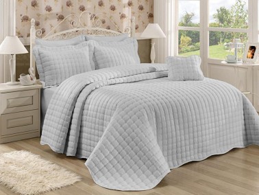 Meltem Double Bedspread - Gray - Thumbnail