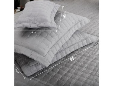 Meltem Double Bedspread - Gray - Thumbnail
