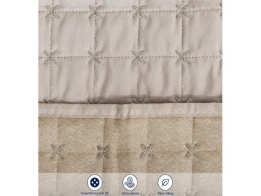 Meltem Double Bedspread - Cappuccino - Thumbnail