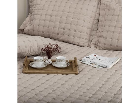 Meltem Double Bedspread - Cappuccino