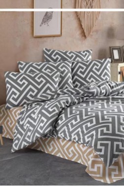 Çeyiz Diyarı - Meral Ranforce Duvet Cover Set, Duvet Cover 200x220, Sheet 240x260, Double Size, King Size Çeyiz Diyarı - Meral Ranforce Duvet Cover Set, Duvet Cover 200x220, Sheet 240x260, Double Size, King Size