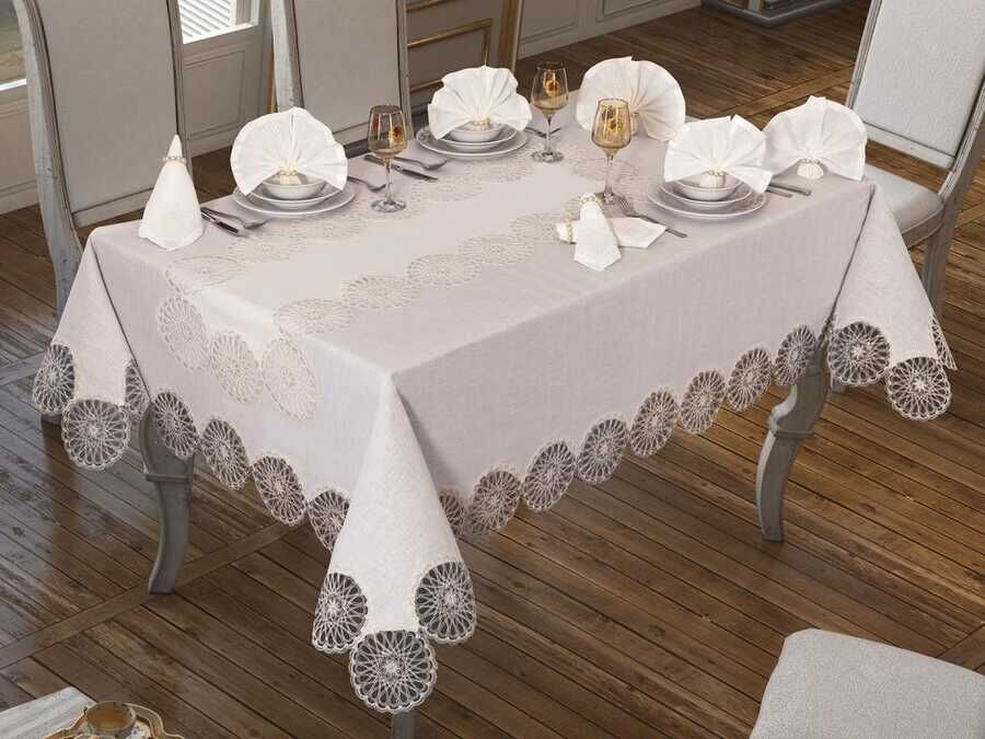 Mill Table Cloth 26 Pieces Cream