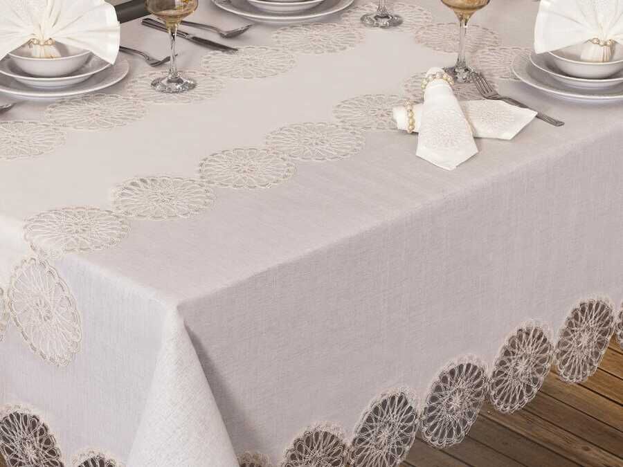 Mill Table Cloth 26 Pieces Cream