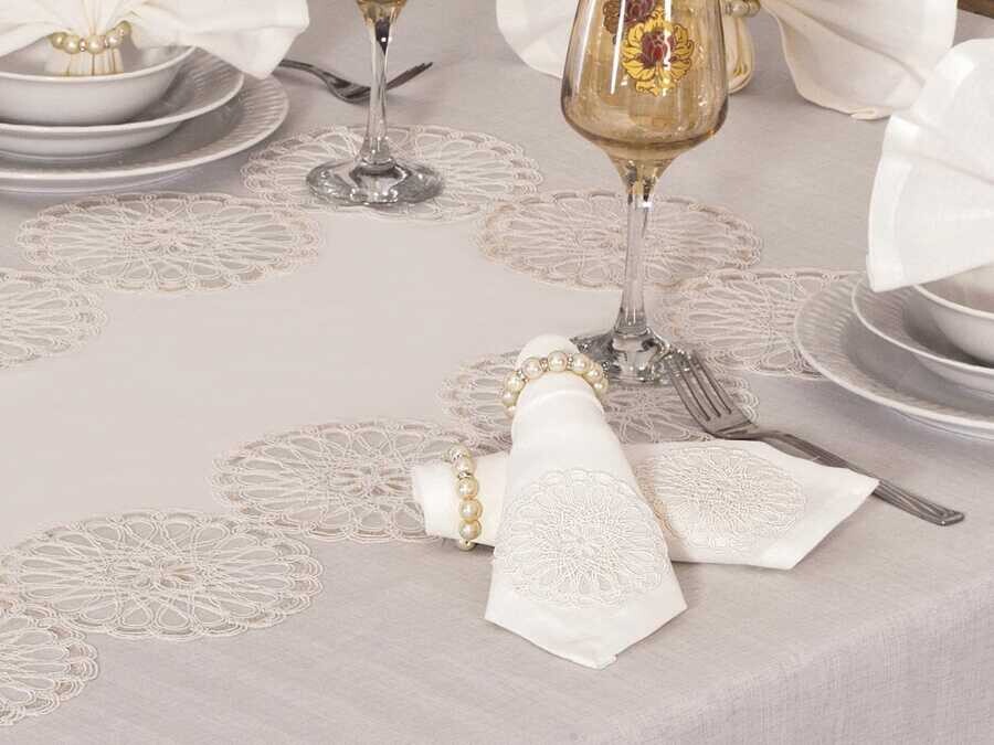 Mill Table Cloth 26 Pieces Cream - Thumbnail