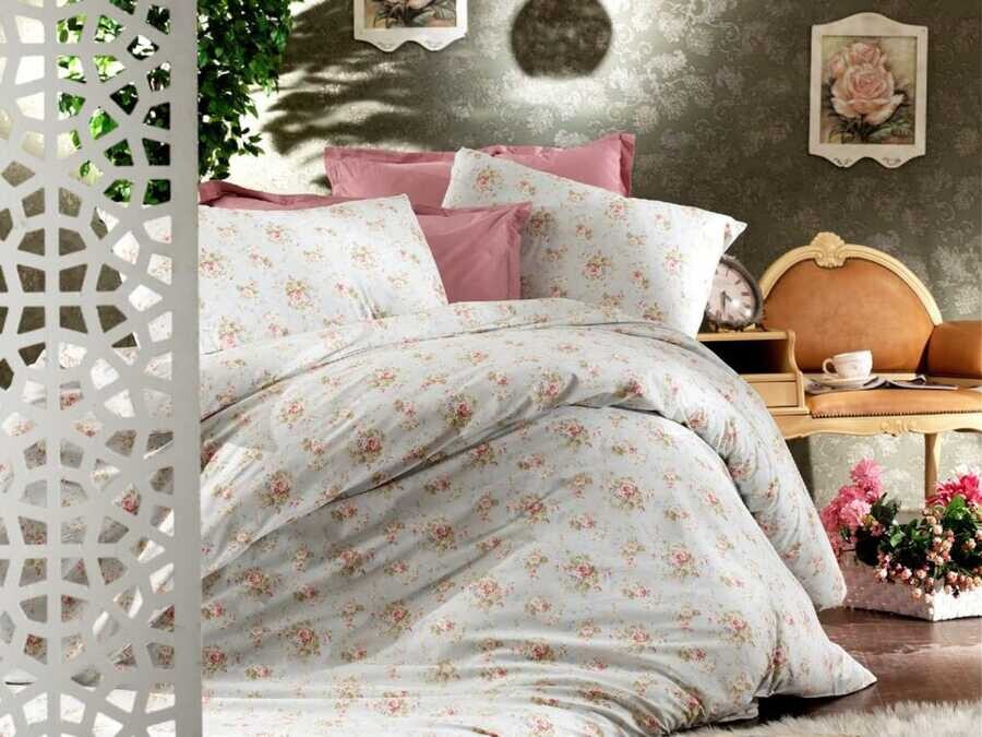 Dowry World - Mimoza Double Duvet Cover Set Mint Dowry World - Mimoza Double Duvet Cover Set Mint