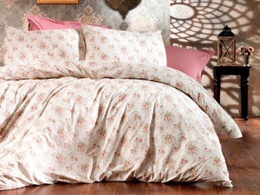 Çeyiz Diyarı - Mimoza Single Duvet Cover Set Beige Çeyiz Diyarı - Mimoza Single Duvet Cover Set Beige