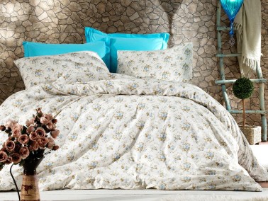 Çeyiz Diyarı - Mimoza Single Duvet Cover Set Mint Çeyiz Diyarı - Mimoza Single Duvet Cover Set Mint
