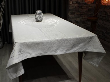 Miranda Tablecloth Gray - Thumbnail