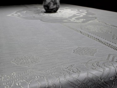 Miranda Tablecloth Gray - Thumbnail