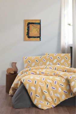 Mirsada Bedding Set 4 Pcs, Duvet Cover, Bed Sheet, Pillowcase, Double Size, Self Patterned, Wedding, Daily use - Thumbnail