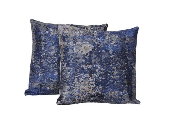 Mix Velvet Cushion's Cover 2 PCS - Navy Blue