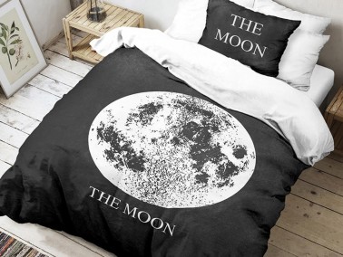 Moon Single Duvet Cover Set - Thumbnail