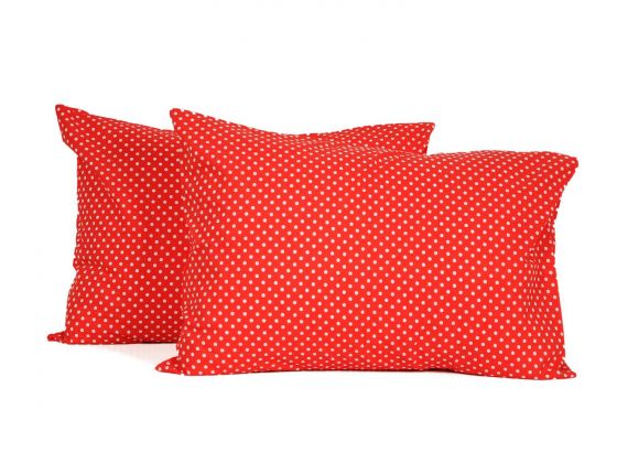 Mottled Pillow Cover 2 Pcs Red