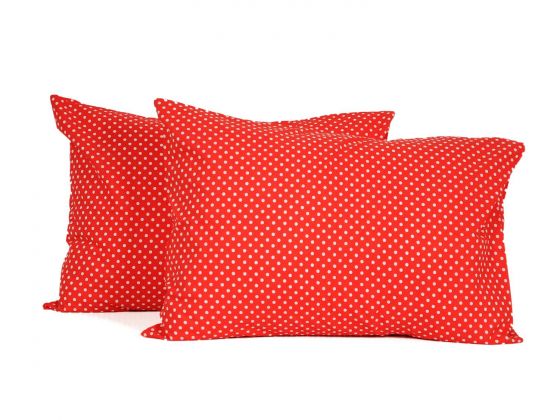 Mottled Pillow Cover 2 Pcs Red
