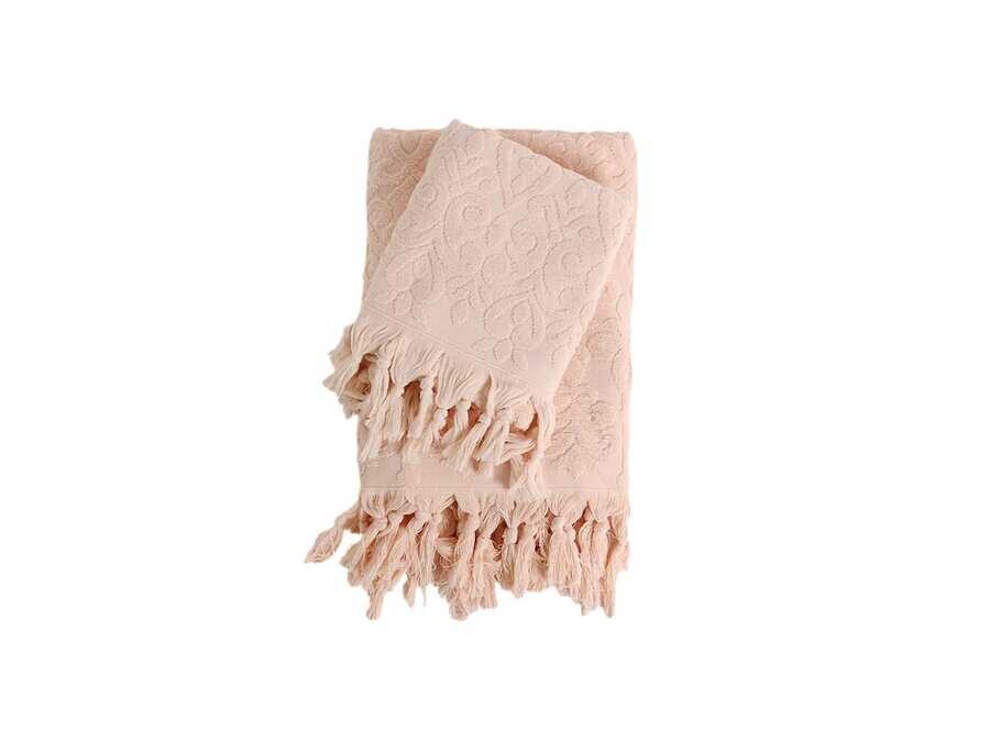 Naive Fringed Bathroom Towel Set 6 Color - Thumbnail