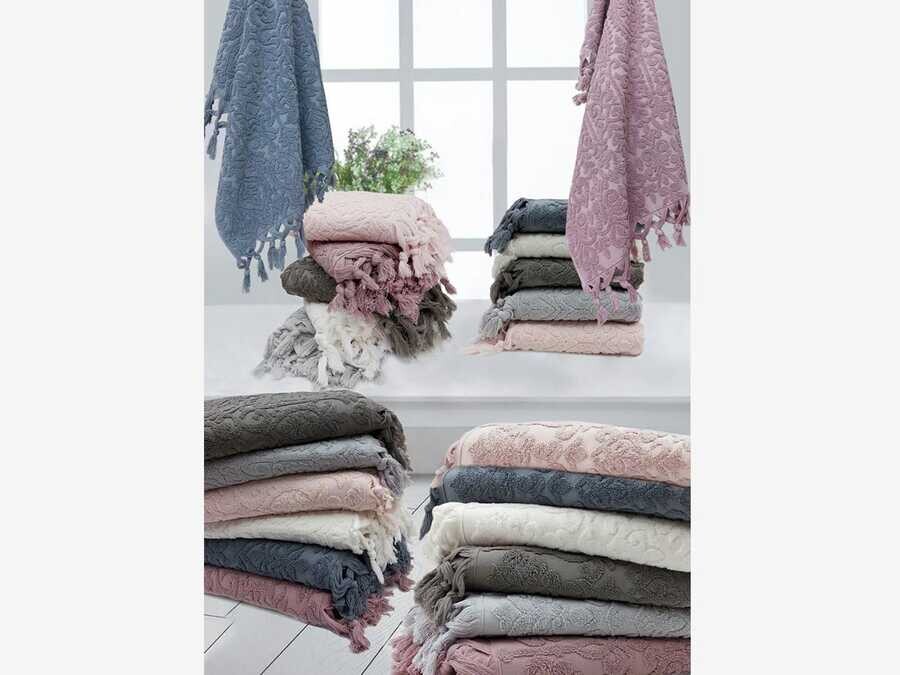 Dowry World - Naif Fringed Cotton 6-Piece Hand Face Towel Dowry World - Naif Fringed Cotton 6-Piece Hand Face Towel