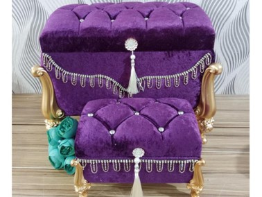 Naomi Dowery Chest Cambered Stone Tasseled 2 Pcs Purple - Thumbnail