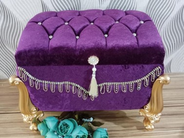 Naomi Dowery Chest Cambered Stone Tasseled 2 Pcs Purple - Thumbnail
