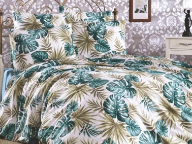 Dowry World - Nilüfer Double Duvet Cover Set Green Dowry World - Nilüfer Double Duvet Cover Set Green