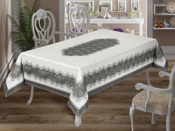 Nilüfer Lacy Rectangle Printed Table Cloth