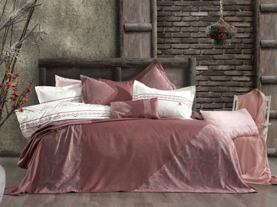 Olimpos Double Duvet Cover Bedspread Rose