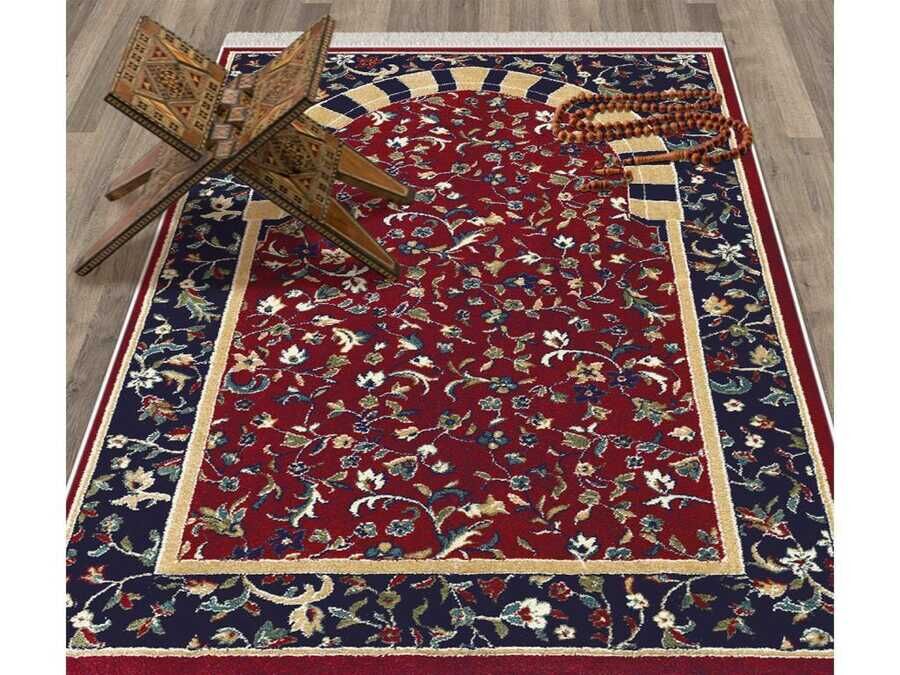 Orchid Velvet Prayer Rug Burgundy