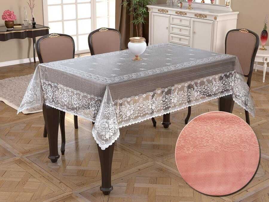  Knitted Board Patterned Rectangular Tablecloth Narin Powder