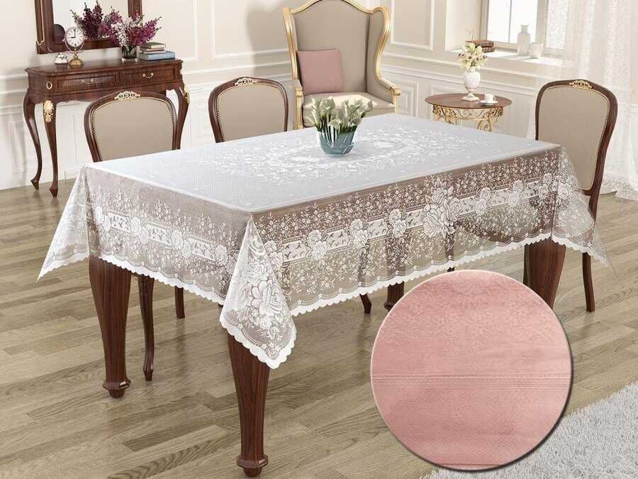  Knitted Board Patterned Rectangular Tablecloth Sultan Powder