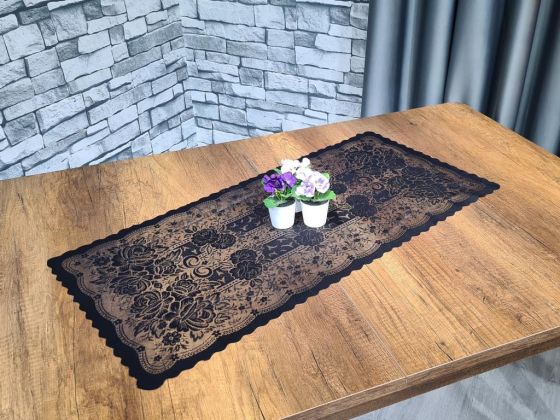 Knitted Panel Pattern Console's Cover Sultan - Black