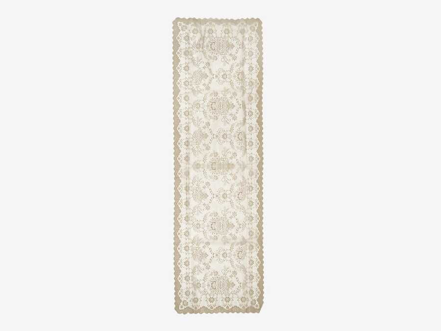  Knitted Panel Patterned Runner Bahar Cappucino