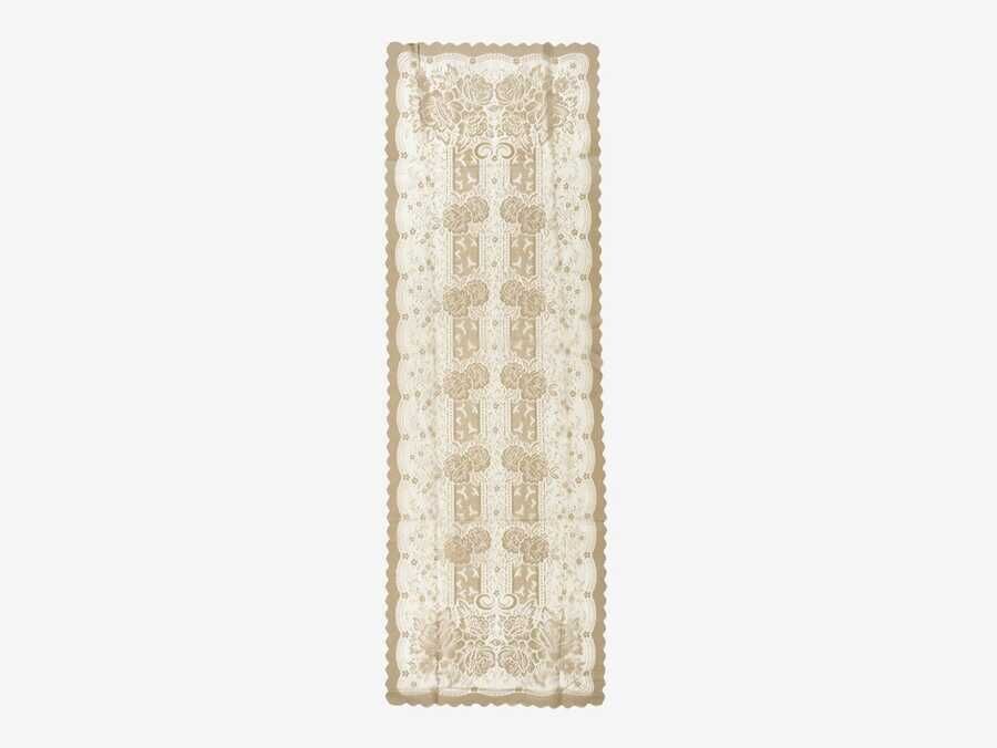  Knitted Panel Patterned Runner Sultan Cappucino