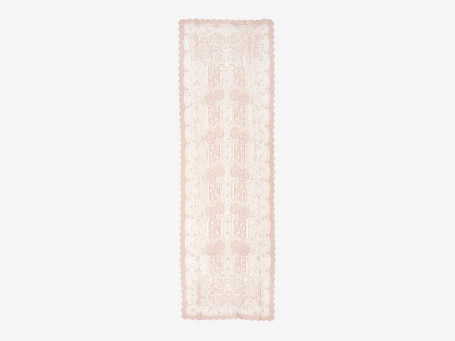 Dowry World - Knitted Panel Patterned Runner Sultan Powder Dowry World - Knitted Panel Patterned Runner Sultan Powder