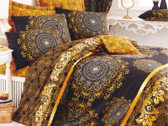 Ottoman 100% Cotton Single Duvet Cover Set Yellow