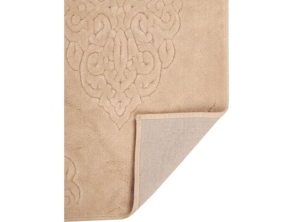 Ottoman Cotton Bath Mat Set of 2 Beige - Thumbnail