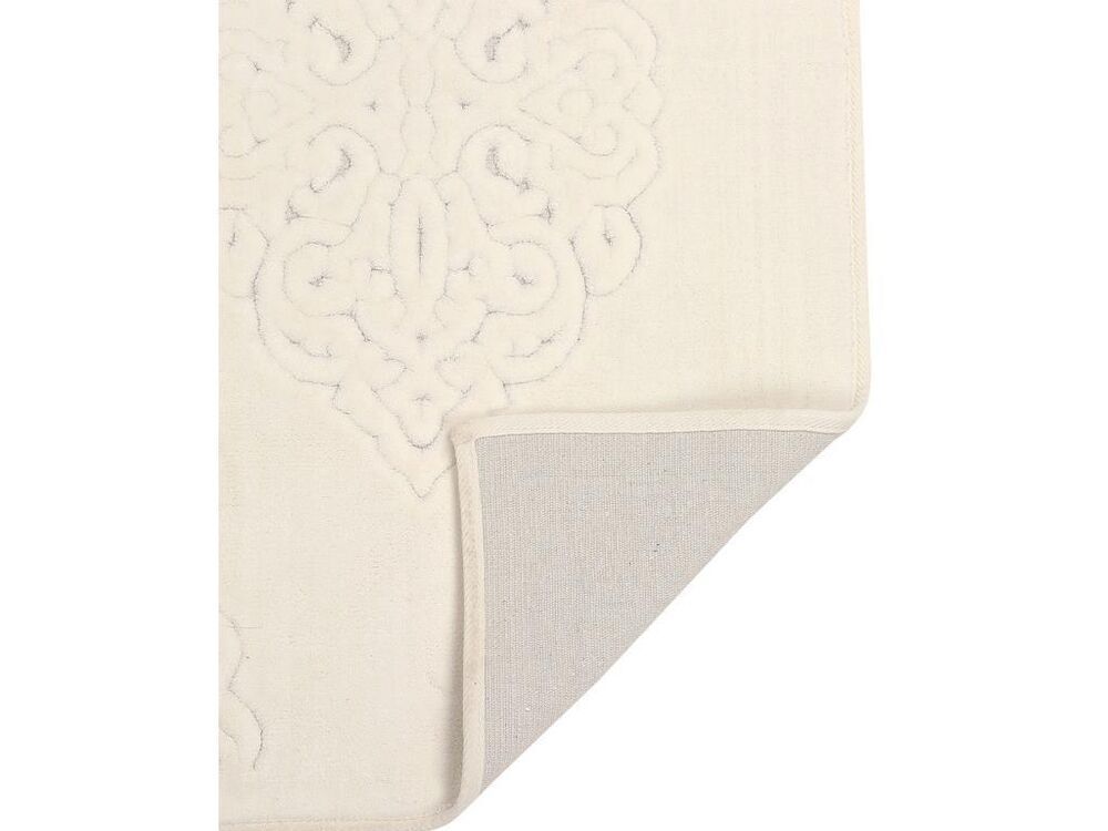 Ottoman Cotton Bath Mat Set of 2 Cream